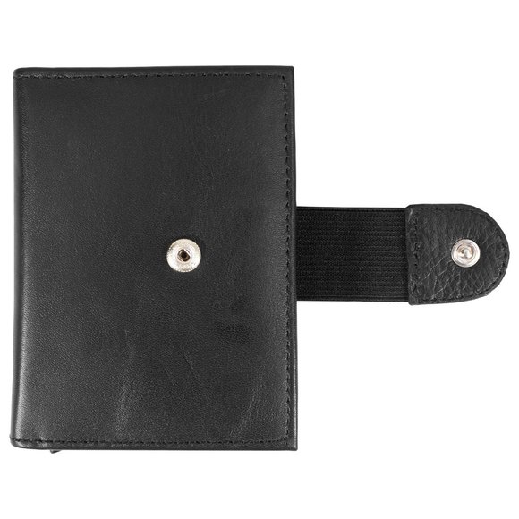GENUINE LEATHER Automatic POP-UP Credit Card Holder with RFID Blocking - Picture 8 of 11